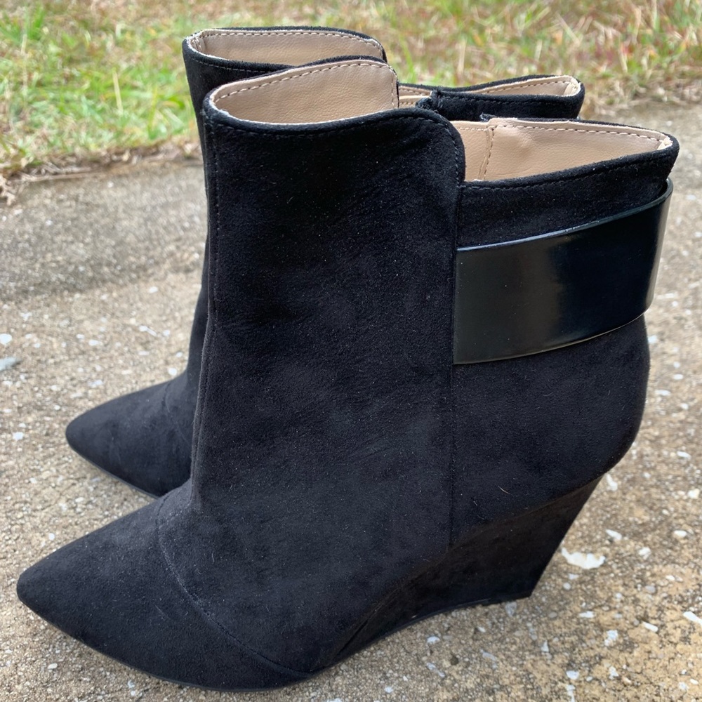 Black Suede Ankle Booties